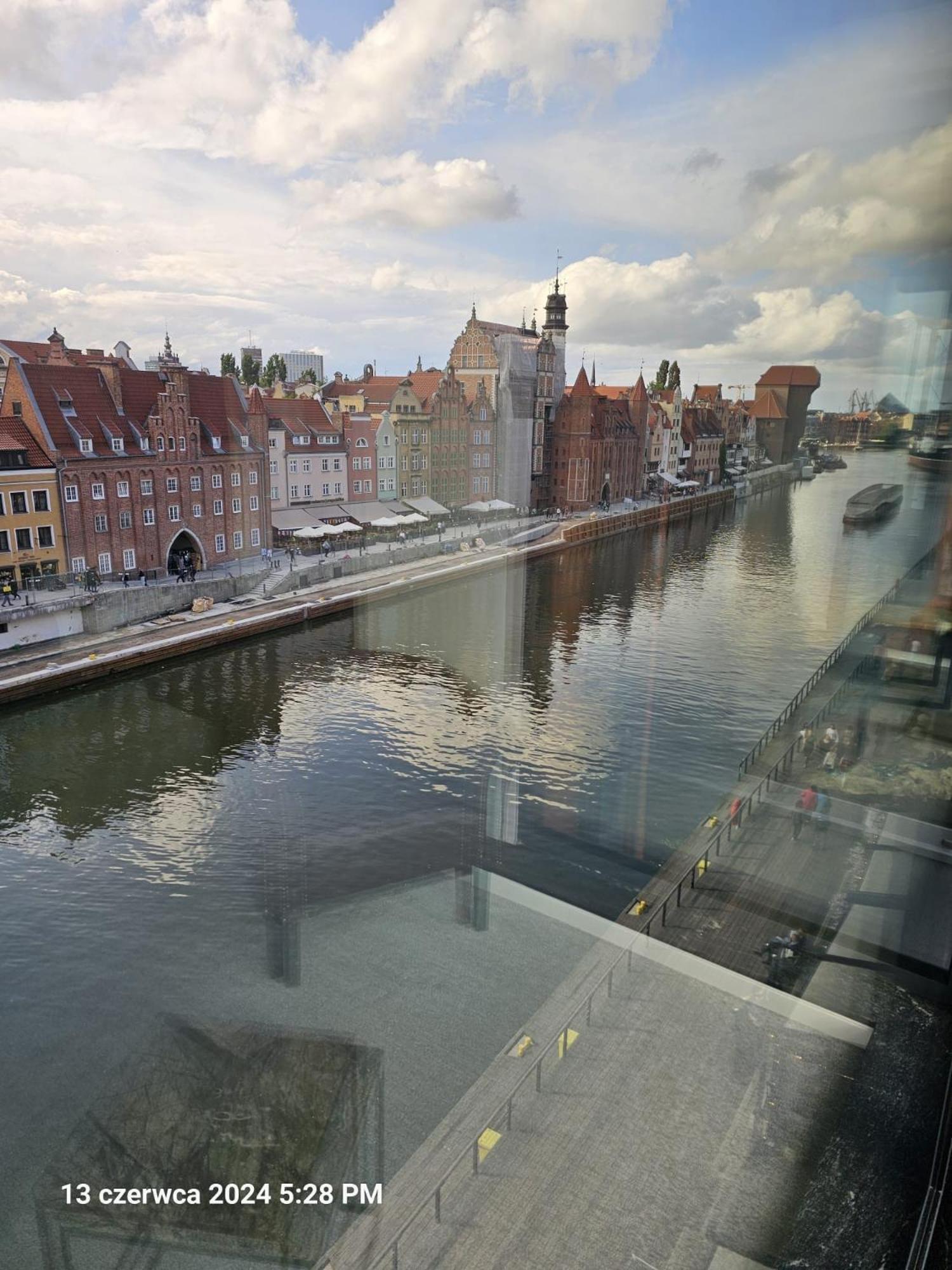 Apartament Chmielna Z Widokiem Na Rzeke Gdansk Exterior foto