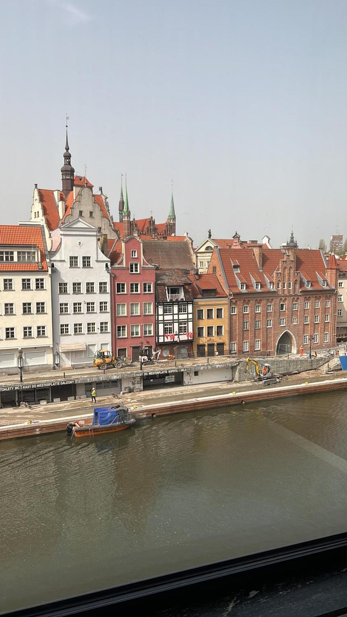 Apartament Chmielna Z Widokiem Na Rzeke Gdansk Exterior foto