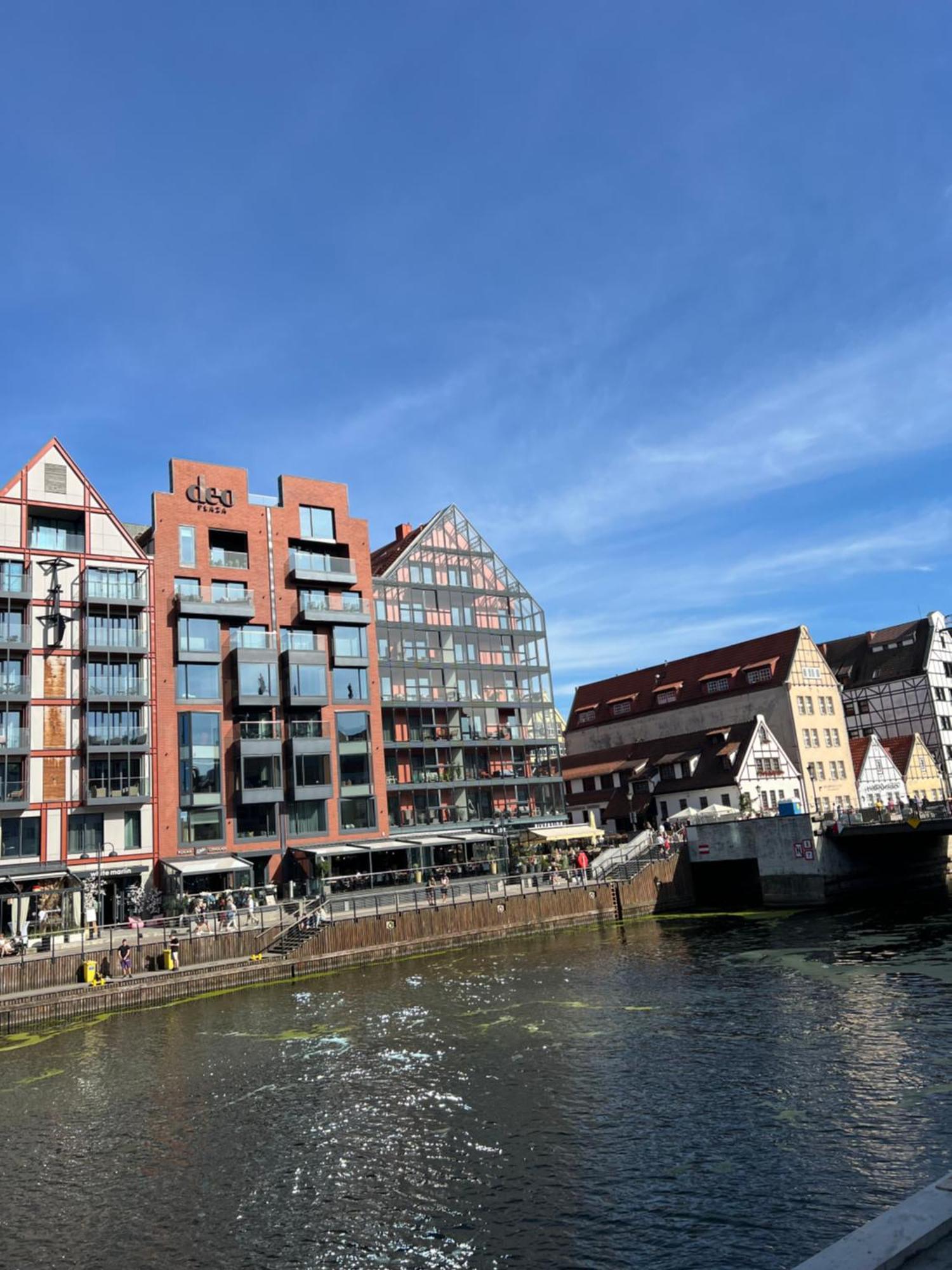 Apartament Chmielna Z Widokiem Na Rzeke Gdansk Exterior foto